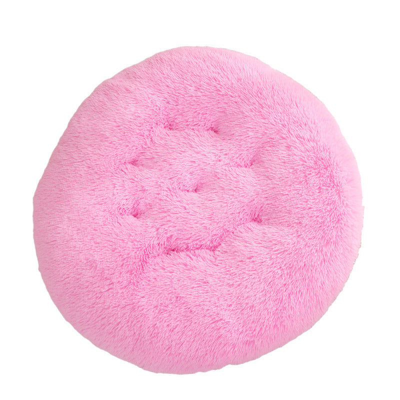 Round Plush Pet Bed Mat