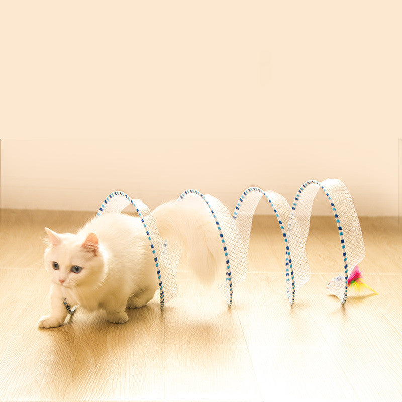 Foldable Pet Tunnel Toy for Storage and Play