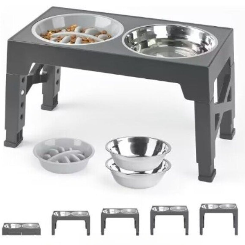 Elevated Pet Feeding Bowl Anti-Tip Neck Protection Medium Large