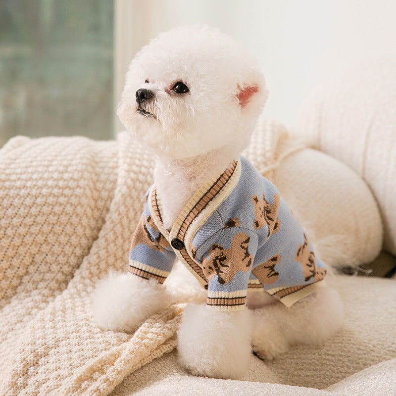 Pet Sweater for Warmth, Simple Knitted Design
