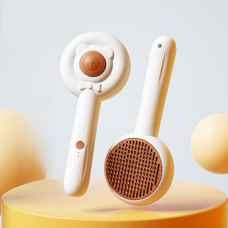 Rechargeable Two-in-One Pet Nail Trimmer Grooming Brush