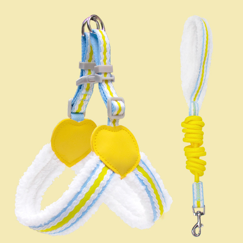 Summer Breathable Pet Leash With Chest Vest Small Medium