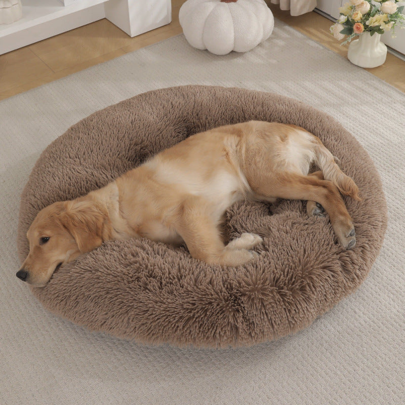 Round Plush Pet Bed Mat