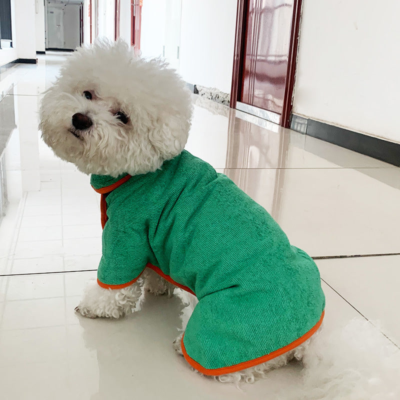 Fast-Drying Microfiber Pet Bathrobe Towel