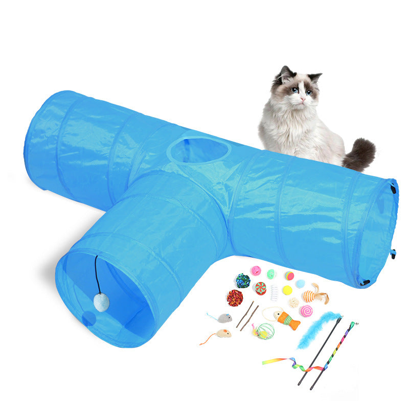 Foldable Pet Tunnel Climbing Play Path Toy