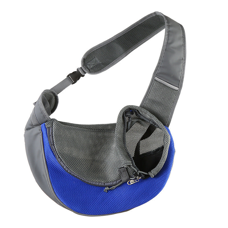 Outdoor Mesh Oxford Pet Carrier Single Shoulder Travel Bag