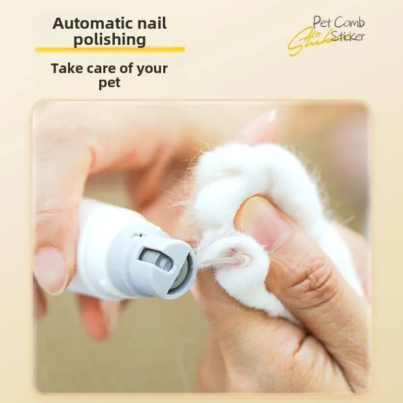 Rechargeable Two-in-One Pet Nail Trimmer Grooming Brush