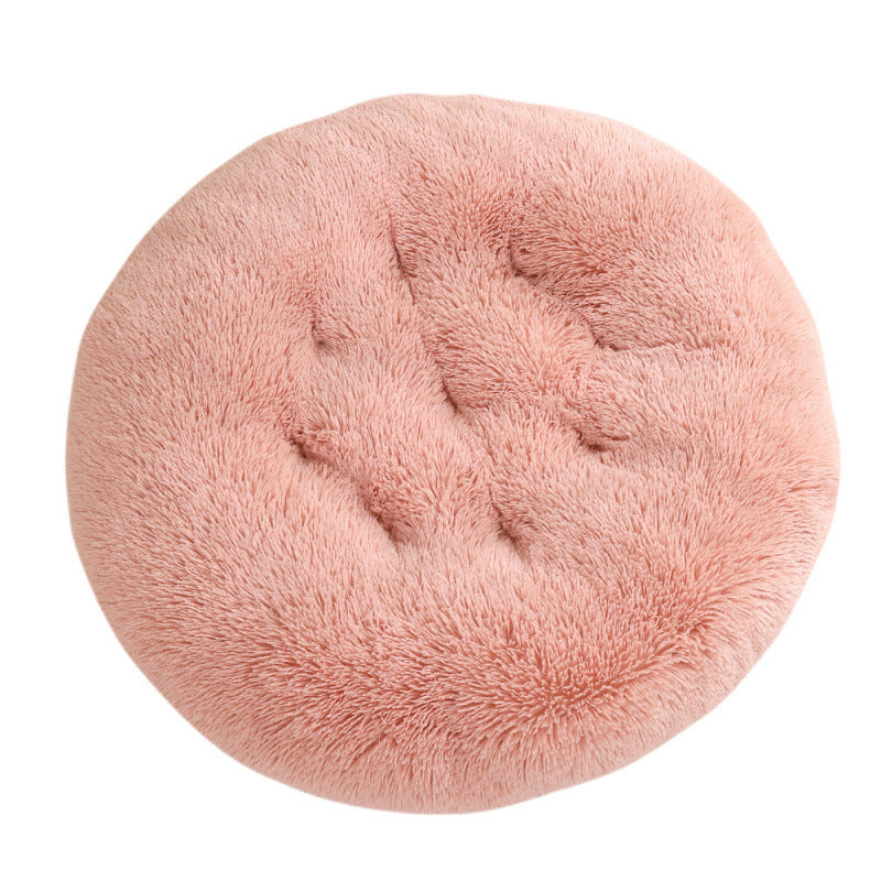 Round Plush Pet Bed Mat