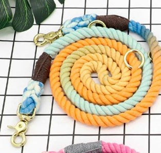 Multi-Color Cotton Pet Long Adjustable Leash