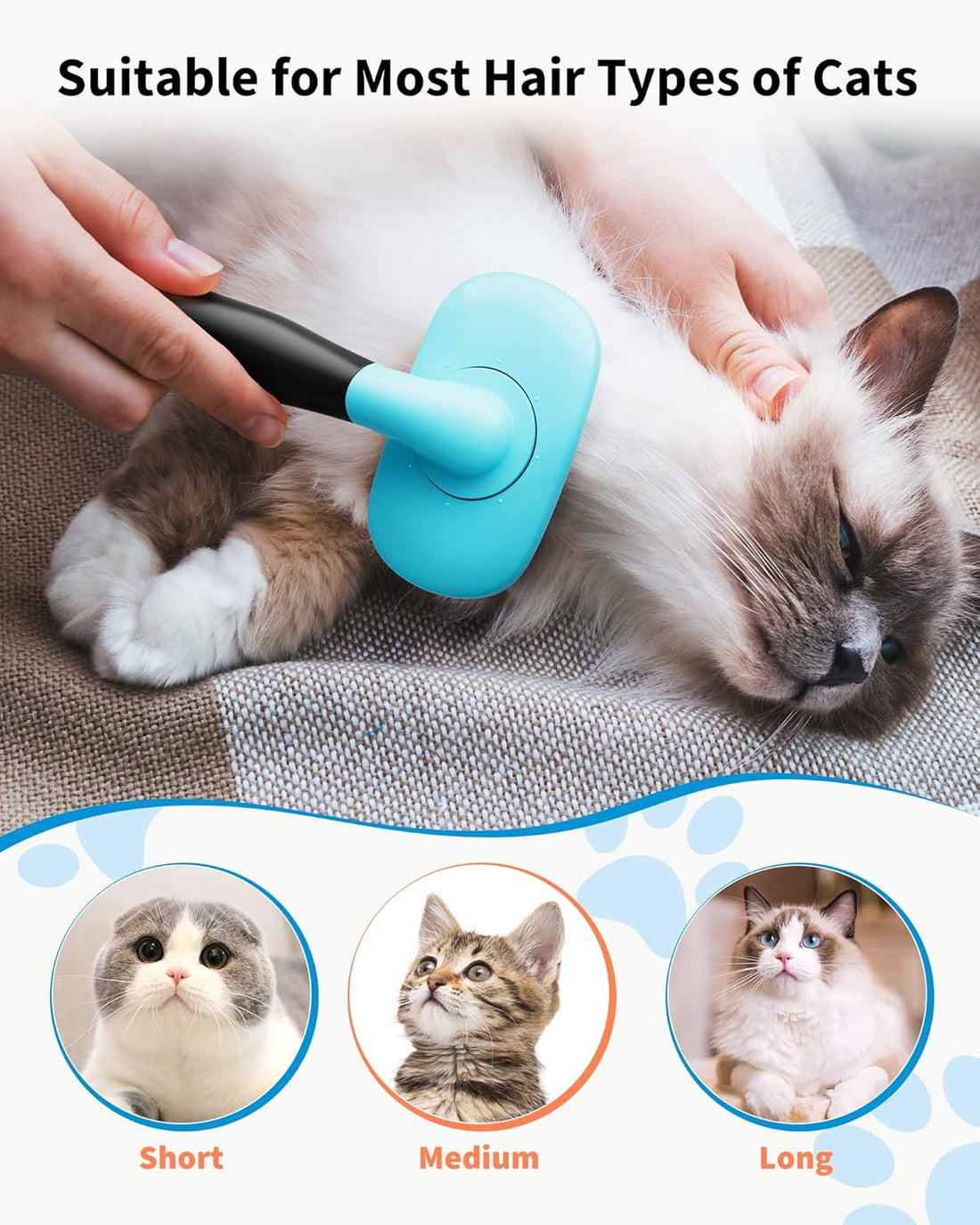 Pet Grooming Brush Deshedding Tool For Hair Removal