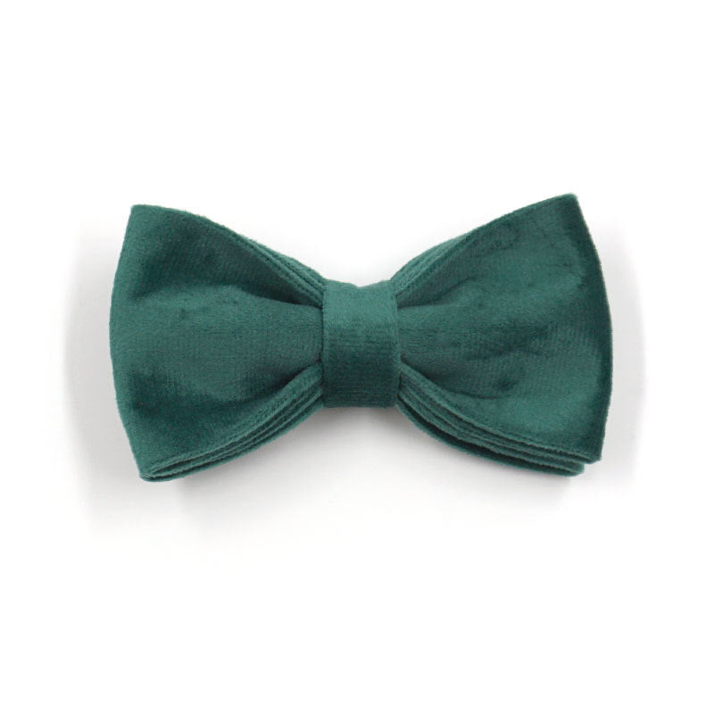 Green Velvet Pet Collar With Matching Leash