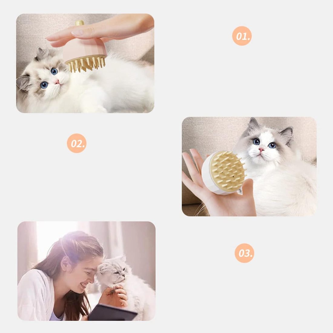 Pet Bath And Grooming Massage Brush