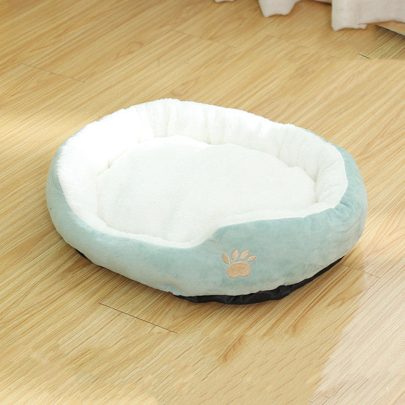 Removable Washable Round Pet Bed Plush Kennel
