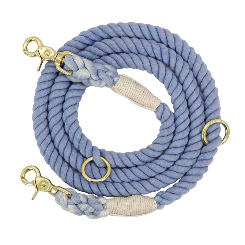 Multi-Color Cotton Pet Long Adjustable Leash
