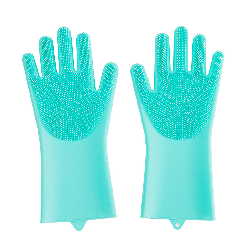 Silicone Pet Grooming Brush And Massage Gloves