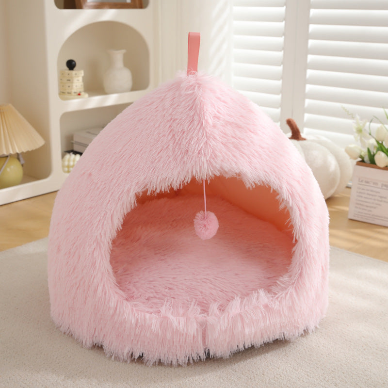 Winter Plush Warm Pet Bed Nest