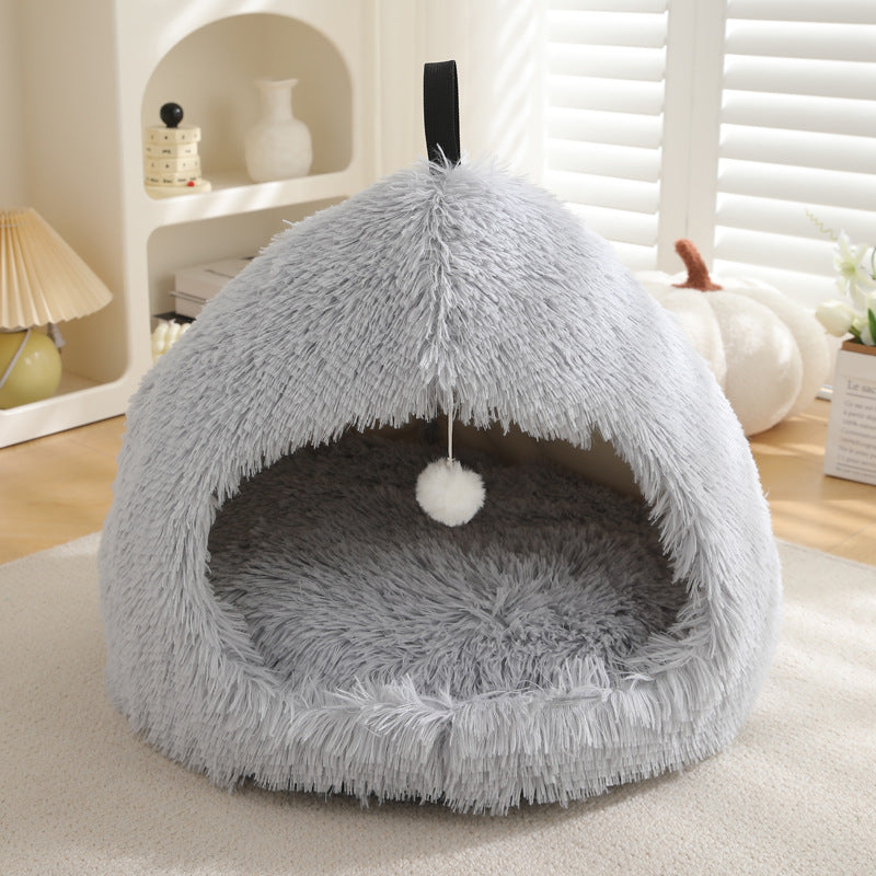 Winter Plush Warm Pet Bed Nest