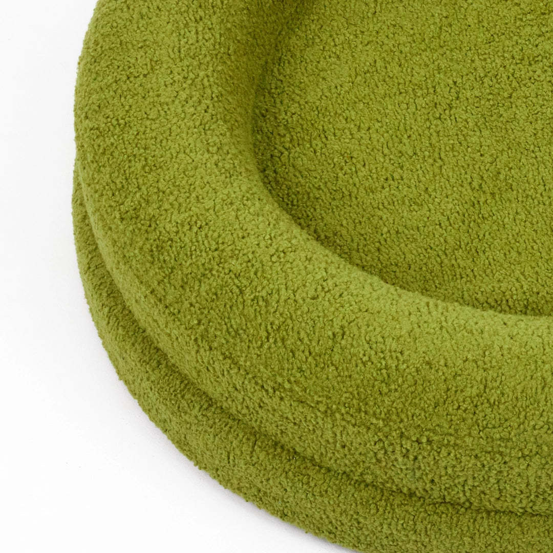 Solid Color Round Pet Nest Comfortable Bed