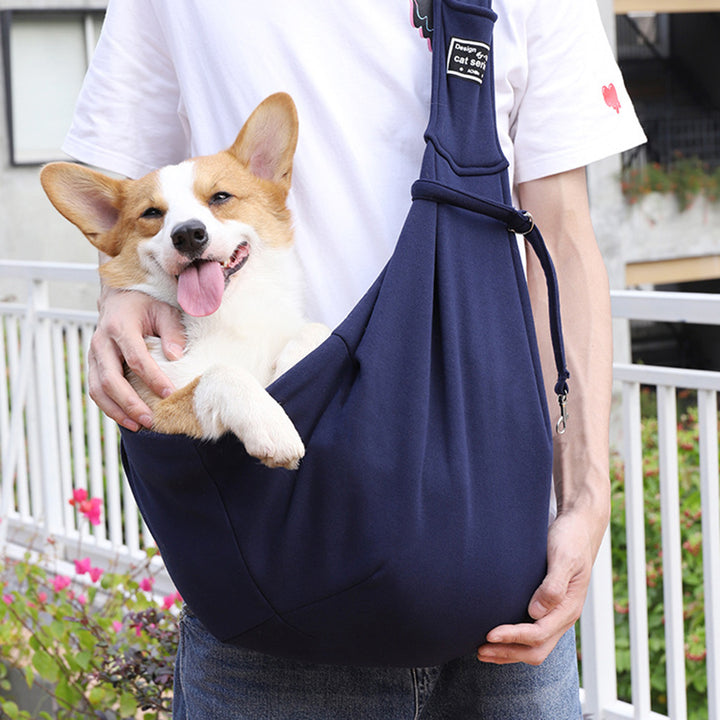 Comfortable Cotton Pet Travel Carrier Sling Bag