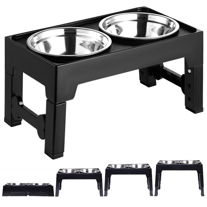 Elevated Pet Feeding Bowl Anti-Tip Neck Protection Medium Large