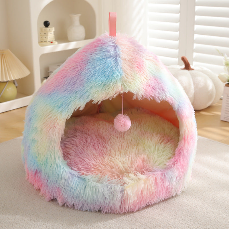Winter Plush Warm Pet Bed Nest