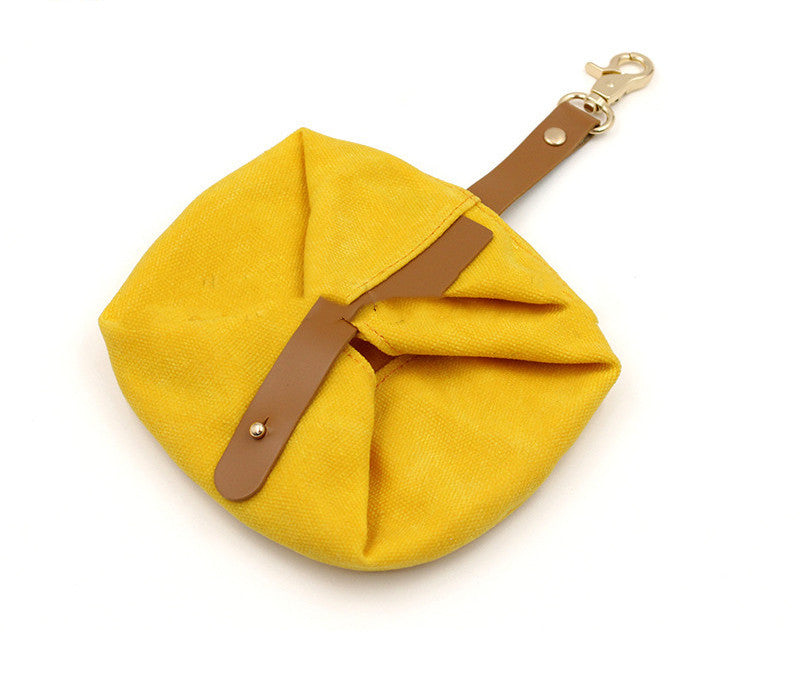 Folding Canvas Pet Bowl Portable Water And Food Dish