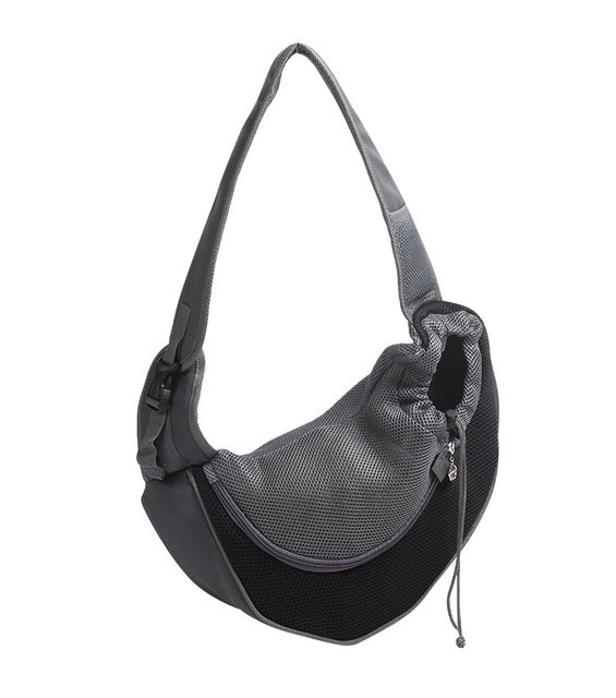 Outdoor Mesh Oxford Pet Carrier Single Shoulder Travel Bag