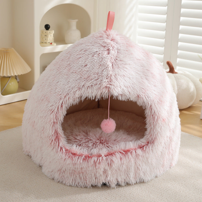 Winter Plush Warm Pet Bed Nest