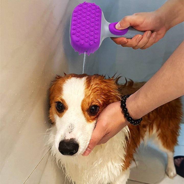 Pet Bath Shower Brush For Hair Cleaning