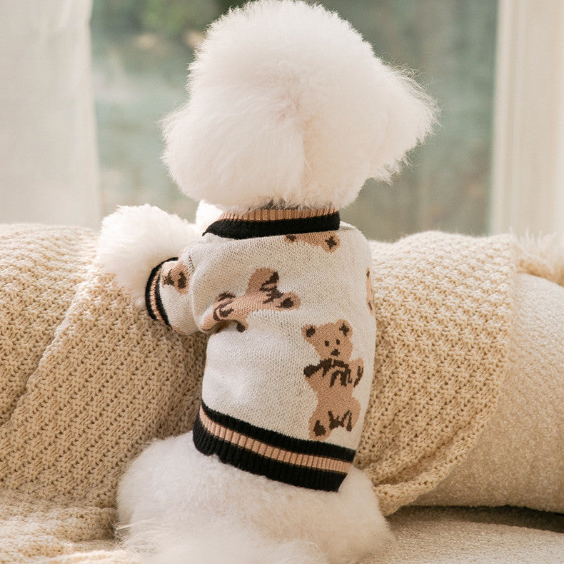 Pet Sweater for Warmth, Simple Knitted Design