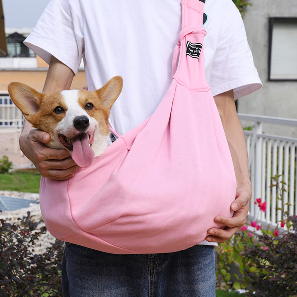 Comfortable Cotton Pet Travel Carrier Sling Bag