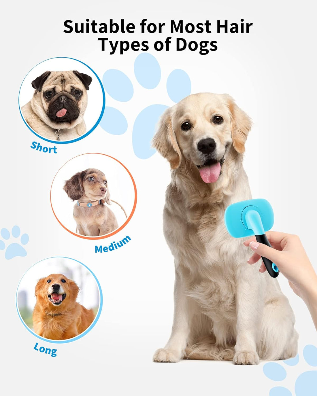 Pet Grooming Brush Deshedding Tool For Hair Removal