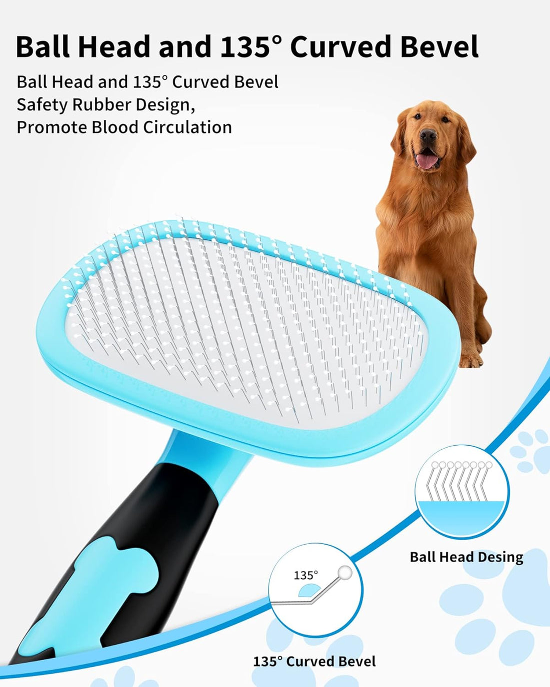 Pet Grooming Brush Deshedding Tool For Hair Removal
