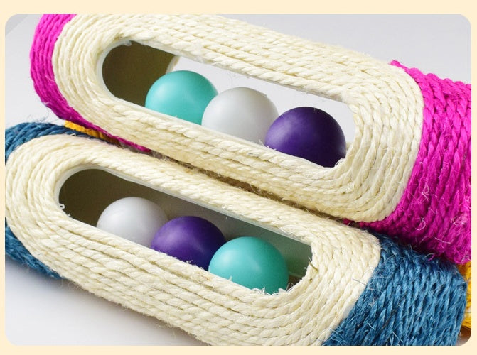 Three Long Sisal Pet Drum Toys