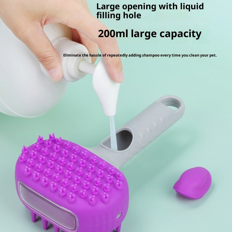 Pet Bath Shower Brush For Hair Cleaning