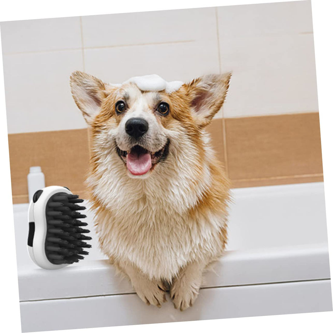 Pet Bathing And Grooming Brush With Gloves