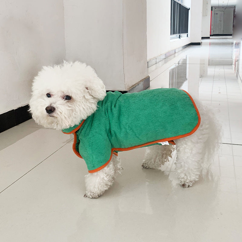 Fast-Drying Microfiber Pet Bathrobe Towel