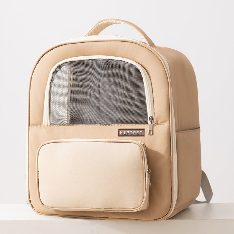 Breathable Pet Travel Backpack With Comfortable Mesh Window