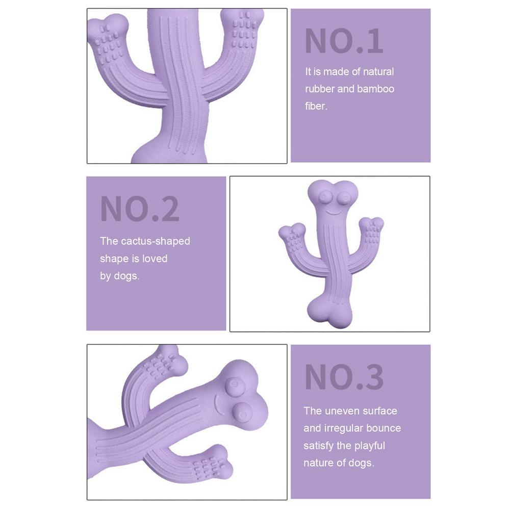 Durable Cactus Pet Chew Toy Interactive Bite Resistant