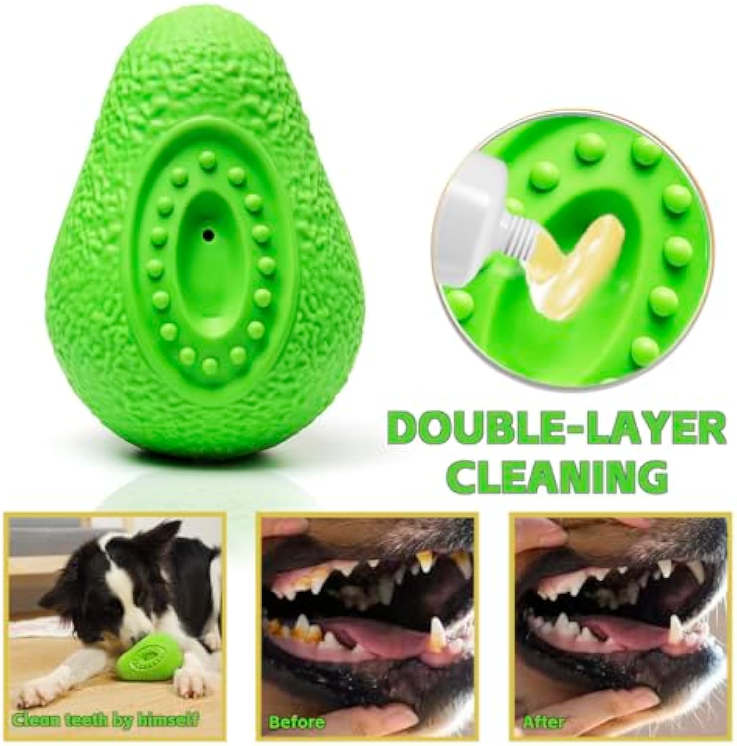 Indestructible Pet Chew Toy Heavy Duty Rubber Teether