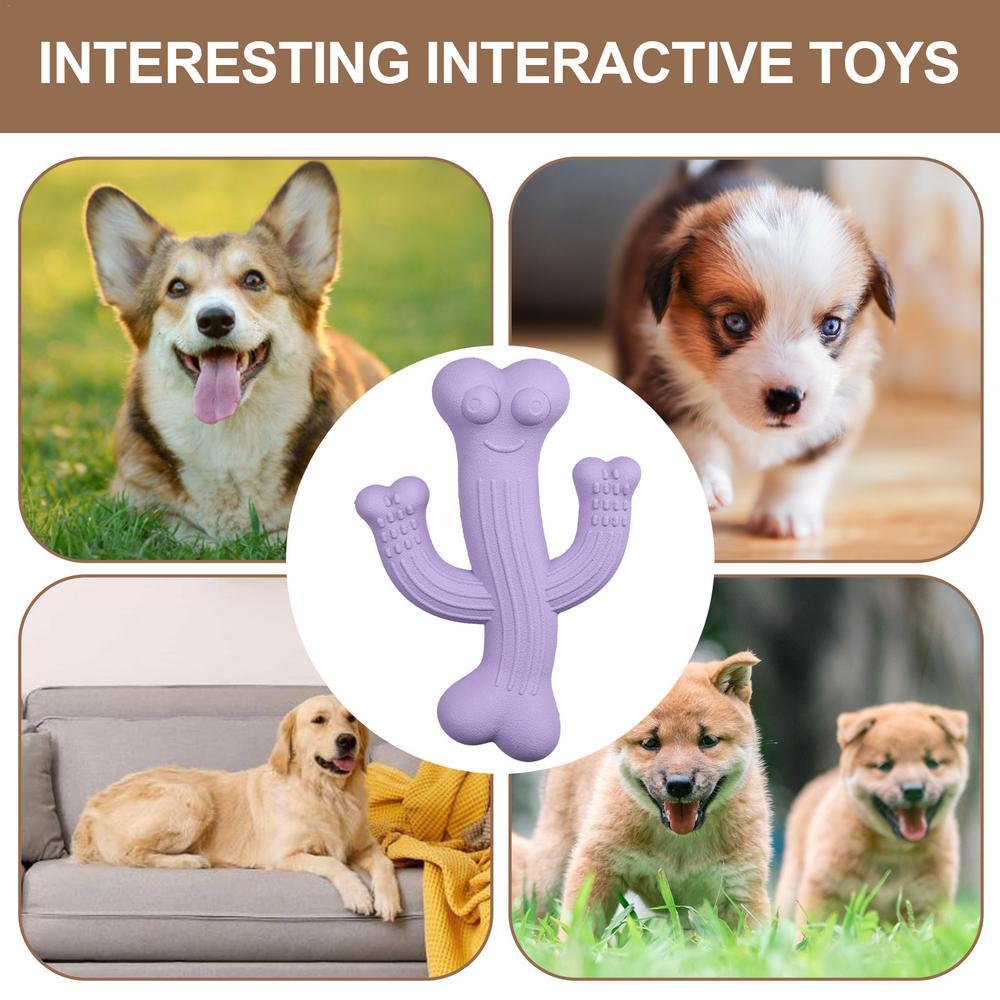 Durable Cactus Pet Chew Toy Interactive Bite Resistant