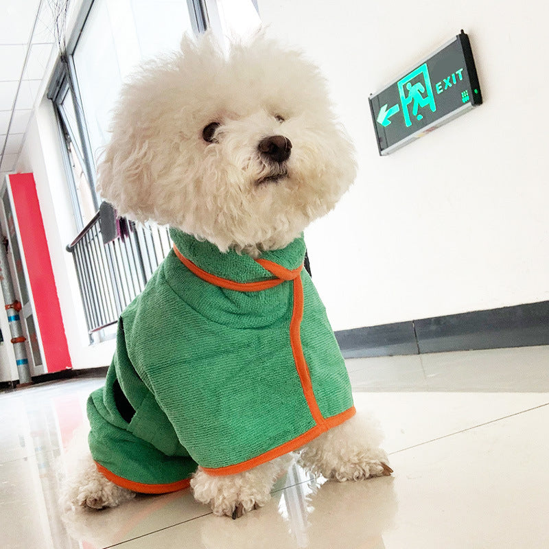 Fast-Drying Microfiber Pet Bathrobe Towel